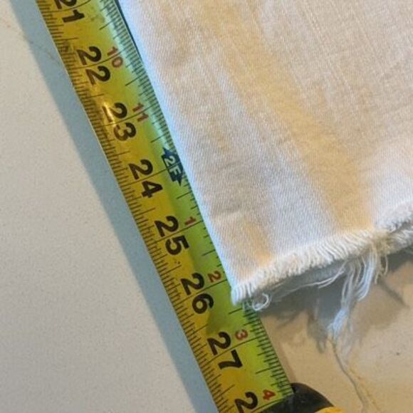 Mother Superior The Undercover Ankle Fray Jeans Sz 27 White Stretch - Picture 9 of 10